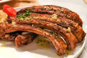 Frozen pork baby back ribs